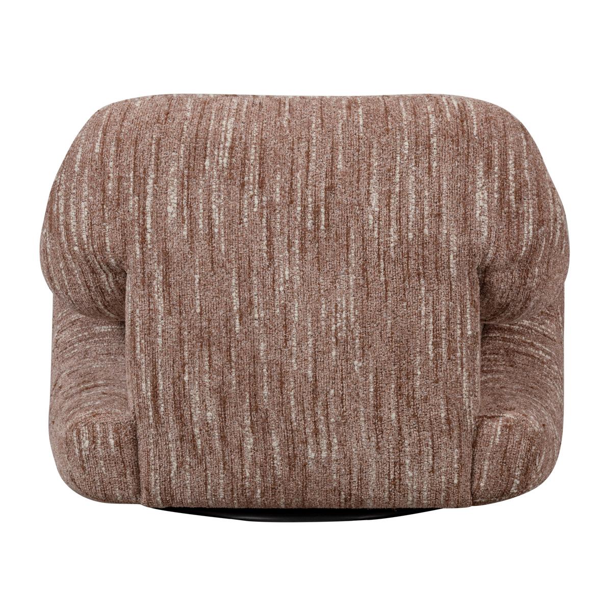 Sessel Folke Altrosa B: 88cm - Schwarz/Altrosa, Design, Textil (88/70/88cm) - Livetastic