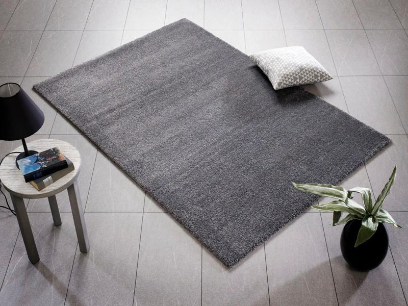 Hochflorteppich Dunkelgrau Bellevue 120x170 cm - Dunkelgrau, Basics, Textil (120/170cm) - Novel