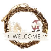 DEKORAČNÉ LED SVIETIDLO RILI -PAZ- - biela/prírodná farba, Konventionell, kov/drevo (18/3/18cm) - Modern Living