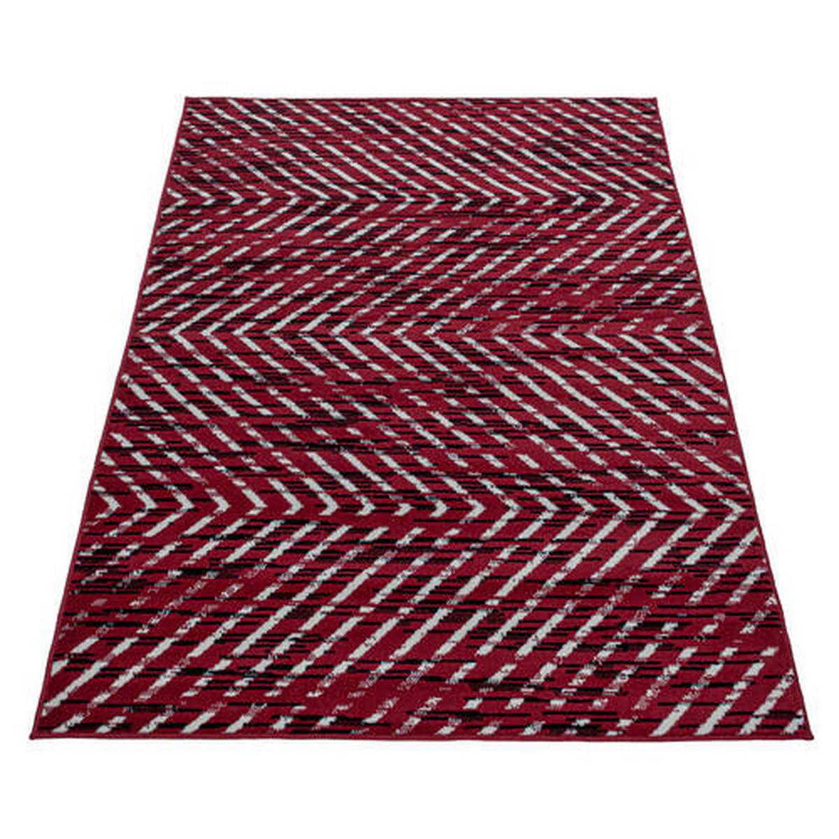 Webteppich Rot Naturfaser Base 140x200 cm - Rot, Design, Textil (140/200cm)