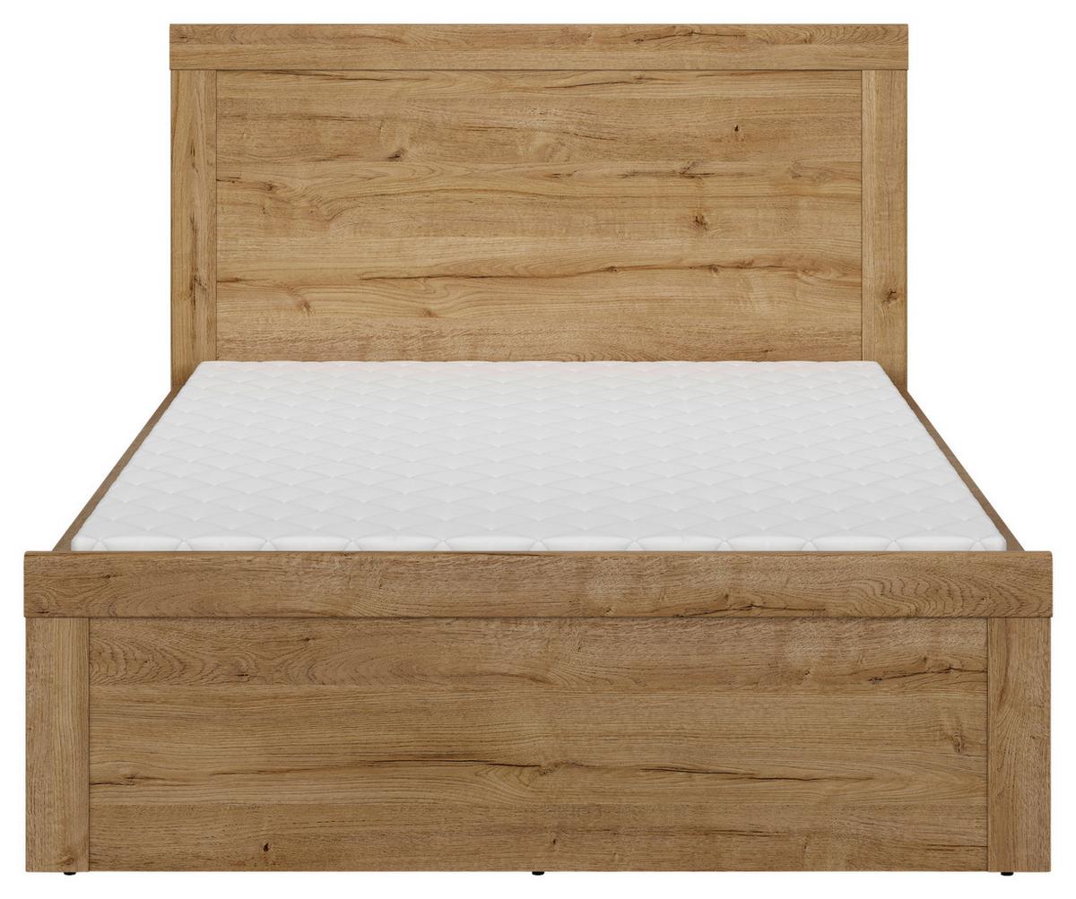 Bett 120x200 Cm Holten Eiche Dekor - Eichefarben/Schwarz, MODERN, Holzwerkstoff (120/200cm) - MID.YOU