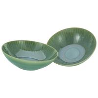 Schüsselset Sea Breeze 2--Teilig, Grün - Grün, Design, Keramik - Creatable