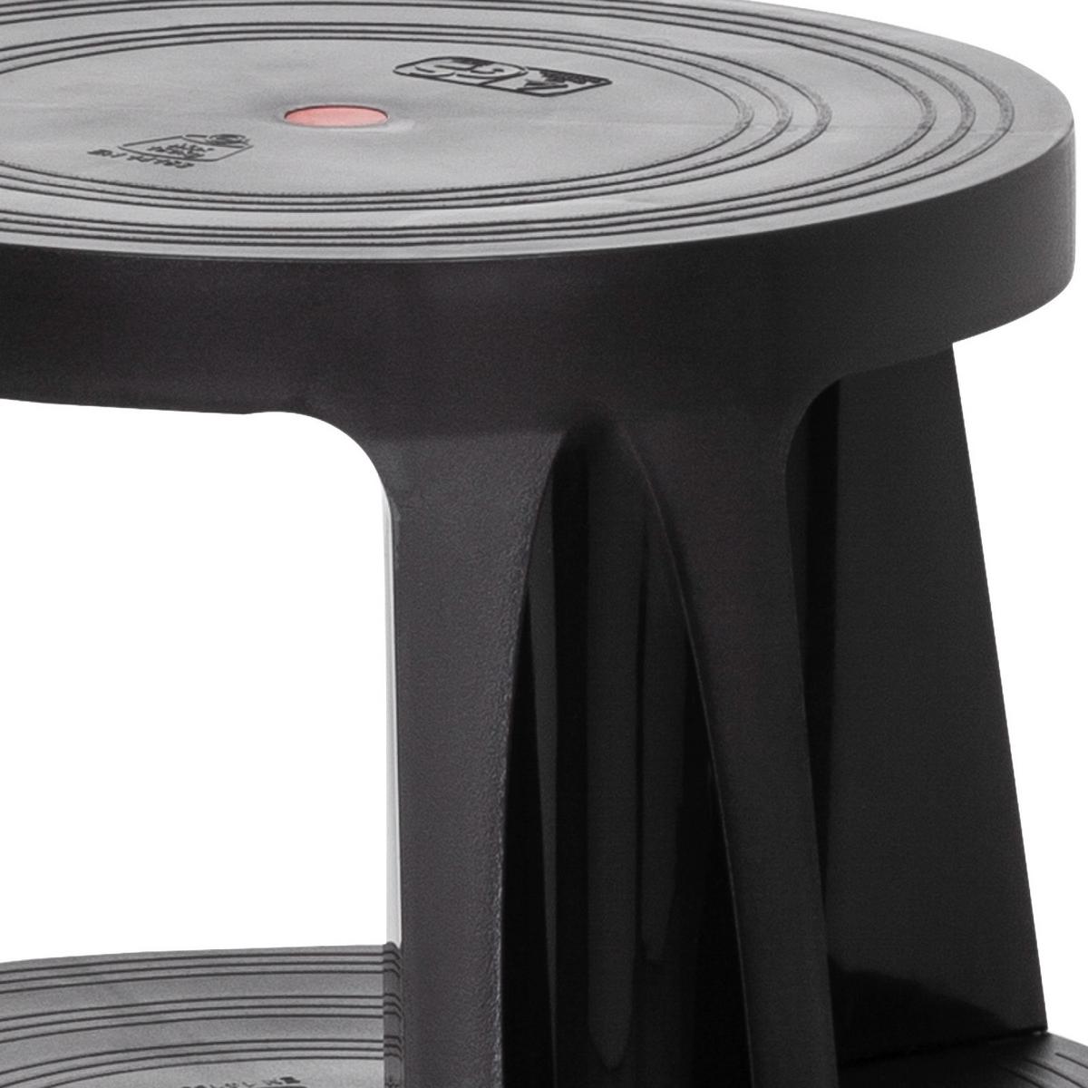 Tritthocker Tio-M I Schwarz - Schwarz, MODERN, Kunststoff (48/43/48cm) - MID.YOU