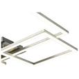 LED-Deckenleuchte Elis L: 72 cm, 3-Flammig - Alufarben, MODERN, Kunststoff/Metall (72/50/6,6cm) - Luca Bessoni
