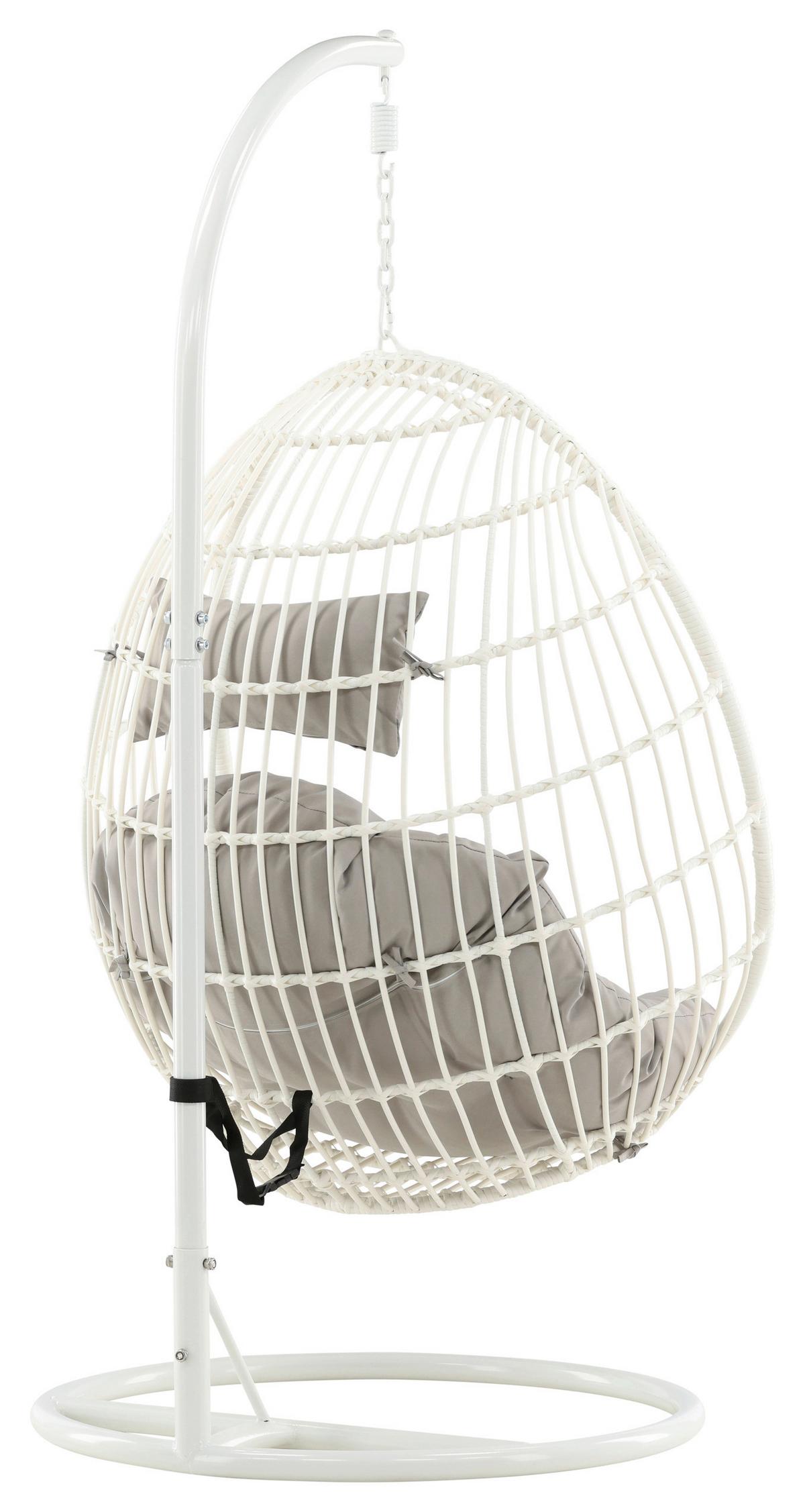 HÄNGESESSEL VIGA - Weiß, KONVENTIONELL, Holz (95/196/95cm) - Gardenson