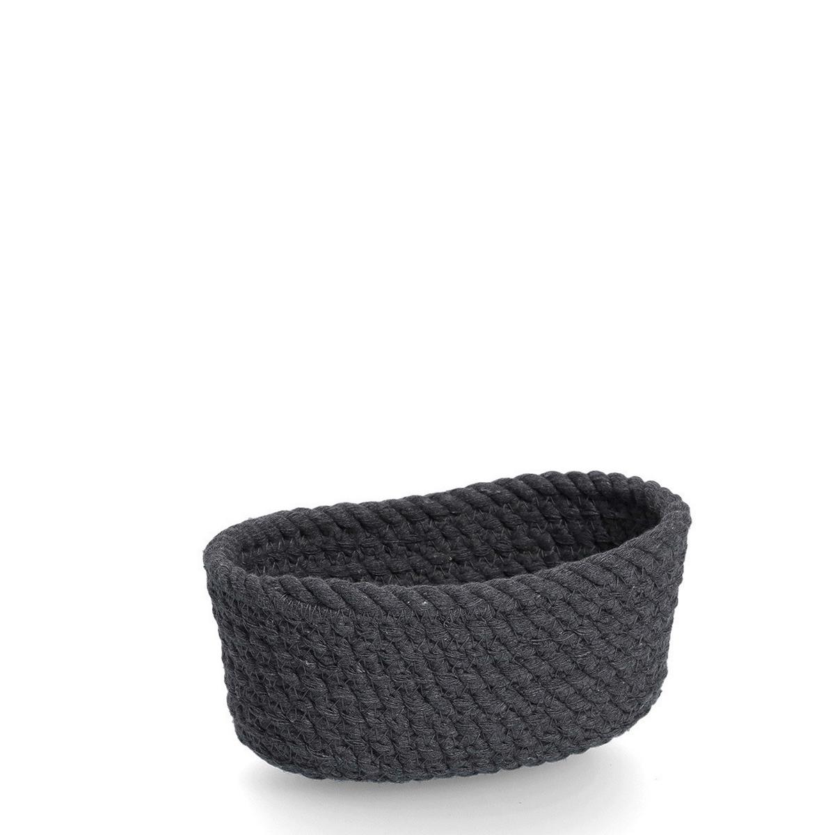 KORBSET Textil, Dunkelgrau - Dunkelgrau, Basics, Textil (24/17/13cm)