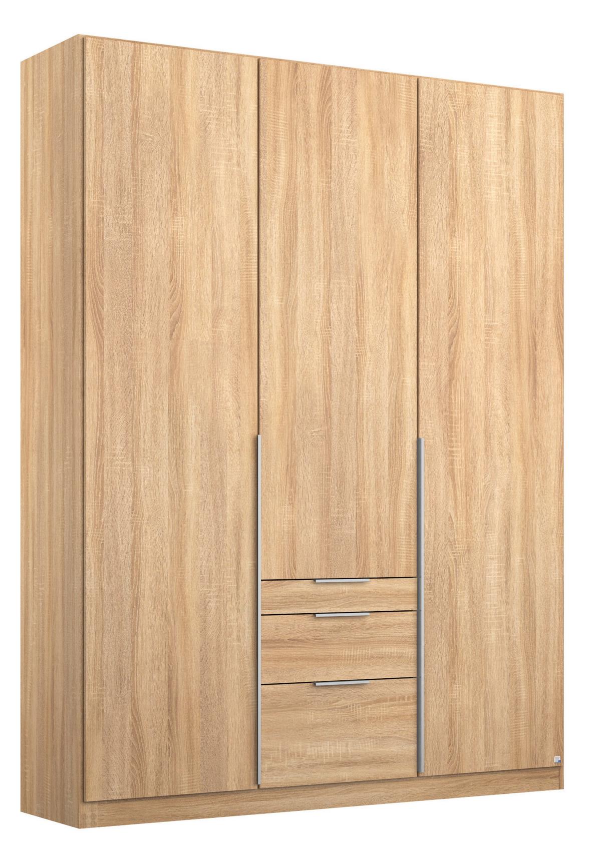 Drehtürenschrank 136cm Alabama, Sonoma Eiche Dekor - Sonoma Eiche, MODERN, Holzwerkstoff (136/229/54cm) - Rauch Möbel