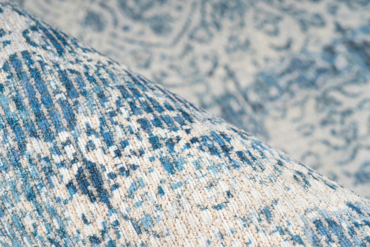 Vintage-Teppich Percy 200 - Blau, KONVENTIONELL, Textil (80/150cm)