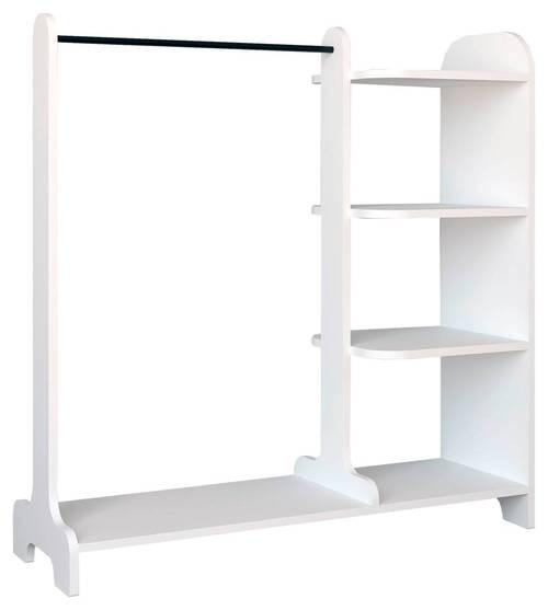 Garderobe Lempu Weiß - Weiß, MODERN, Holzwerkstoff (106/110/35cm) - MID.YOU