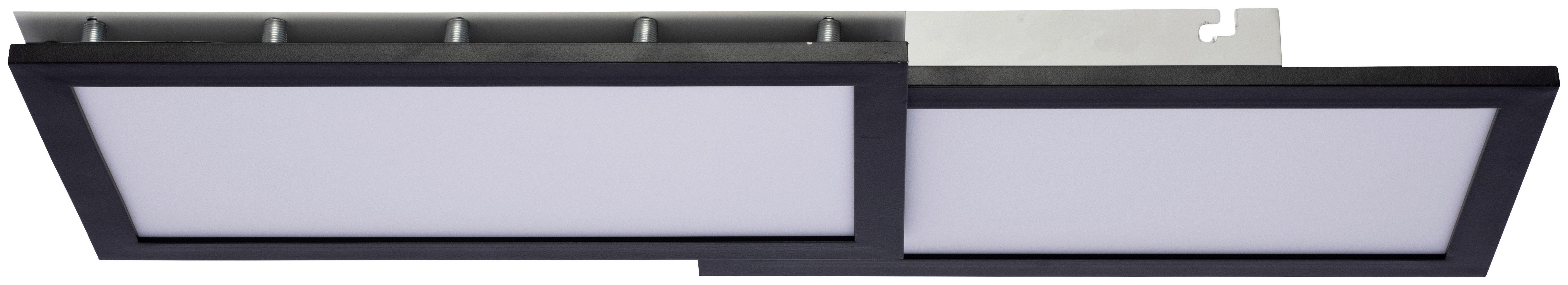 Stropní Led Svítidlo Lucero, Včet. Led 40w - černá, Moderní, kov/plast (60/30/6cm) - Premium Living