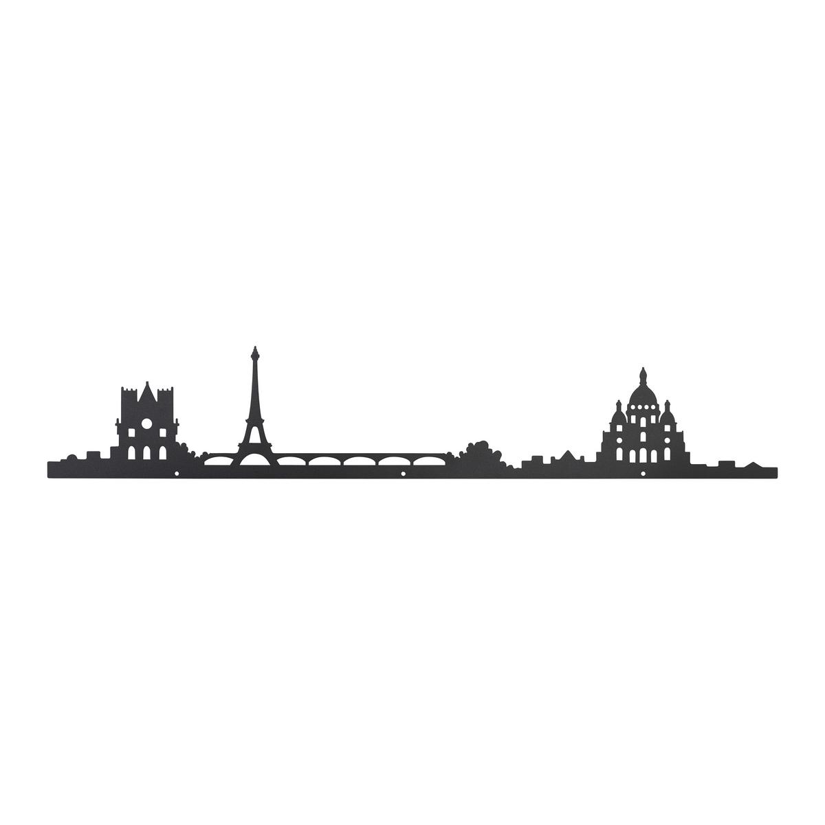 DEKORACE NA ZEĎ SKYLINE - černá, Konvenční, kov (55/10cm) - Modern Living