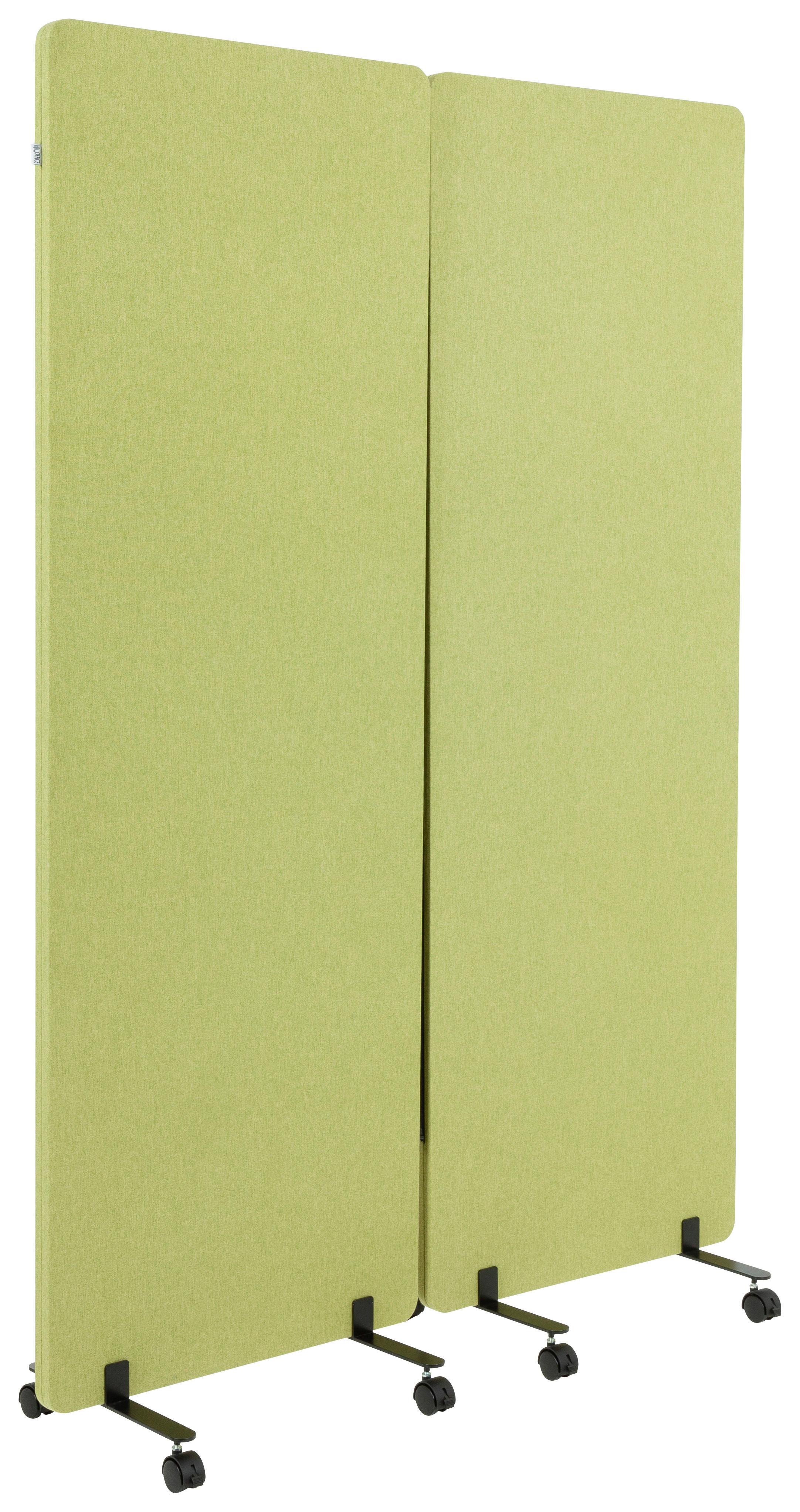 Trennwand Flexmiut - Hellgrün, Basics, Kunststoff/Textil (60/177/35cm) - MID.YOU