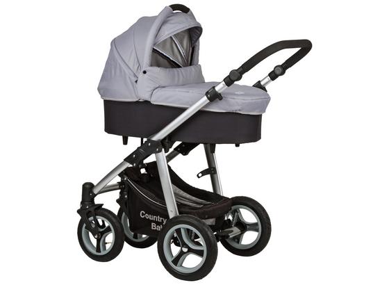 Kinderwagen Country Baby Gra/Schwarz - Hellgrau/Schwarz, MODERN, Textil/Metall (84/60,5/47cm) Kinderwagen Country Baby Gra/Schwarz - Hellgrau/Schwarz, MODERN, Textil/Metall (84/60,5/47cm)