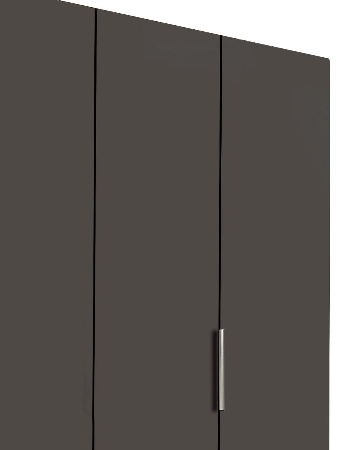 Drehtürenschrank Mit Laden 200cm Level 36a, Graphit/eiche - Eichefarben/Graphitfarben, MODERN, Holzwerkstoff (200/216/58cm) - MID.YOU