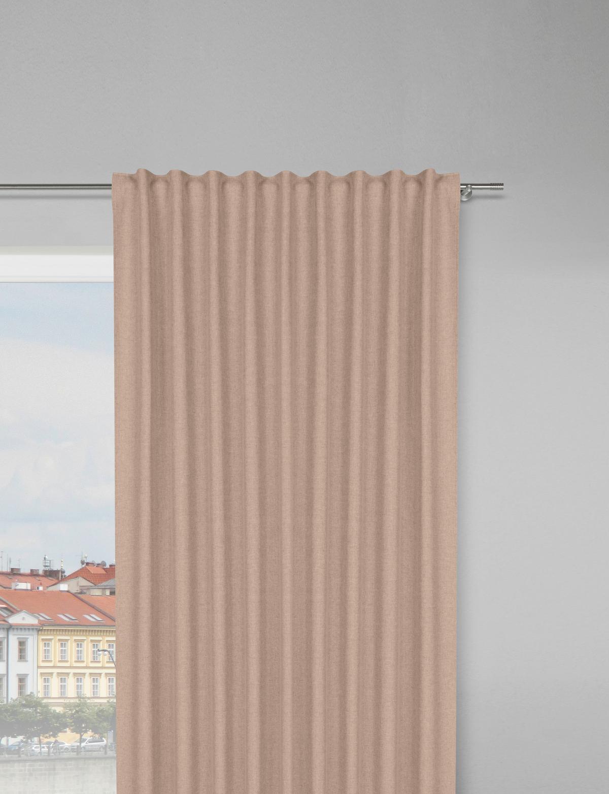 Hotový závěs Ulrich, 135/245cm, šedohnedá - šedohnědá, textil (135/245cm) - Modern Living