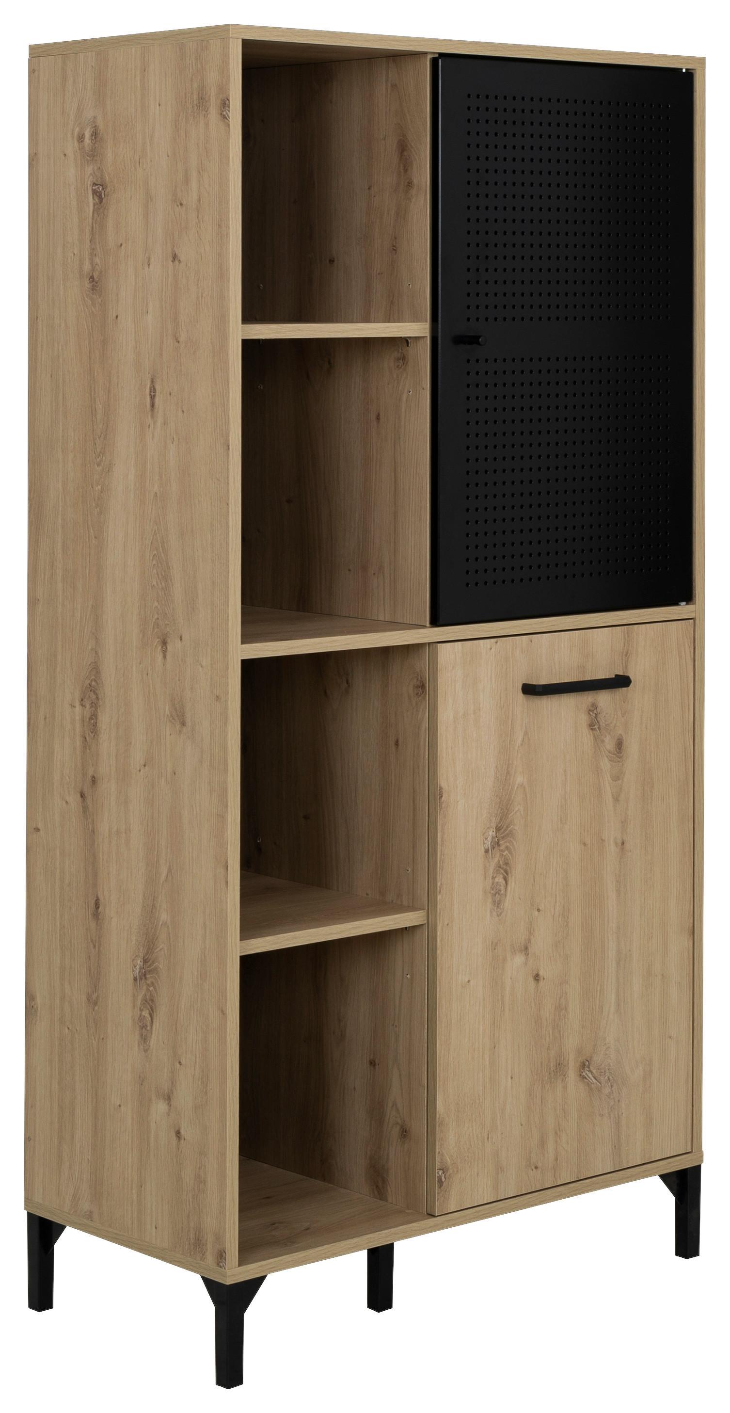 Highboard Craft Eiche Artisan/Schwarz,b: 78cm