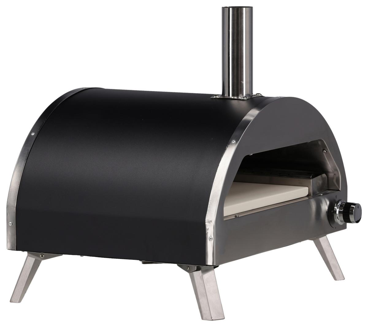 Pizzaofen Kerang Silberfarben - Silberfarben, KONVENTIONELL, Metall (56,3/56,5/54cm) - Gardenson