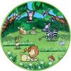 Kinderteppich Rund Tiere Grün Safari Ø 80 cm - Grün, MODERN, Textil (80cm) - Luca Bessoni