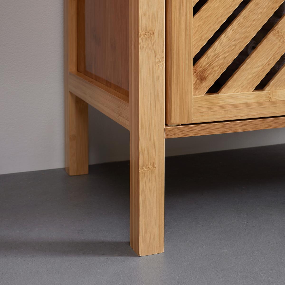 Vysoká skrinka BONNY prírodné farby - prírodná farba, Modern, prírodné materiály (35/160/36cm) - P & B