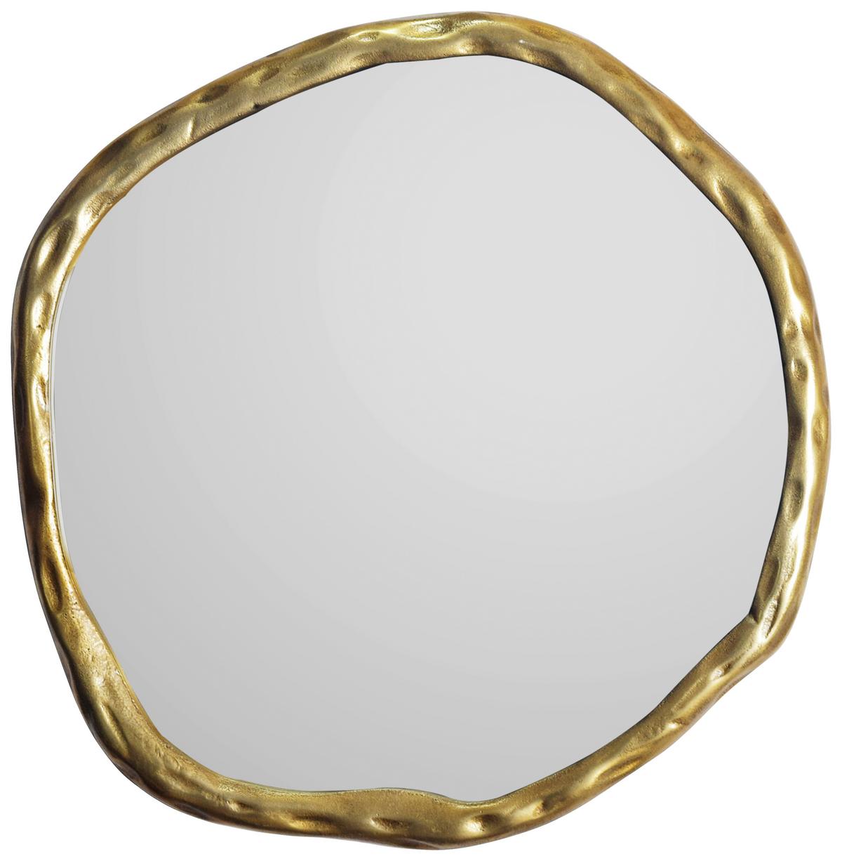 Wandspiegel Goldfarben B: 60 cm - Goldfarben, Design, Glas/Metall (60/60/3cm) - MID.YOU