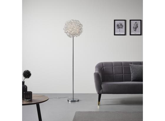 Led Stojaca Lampa Clea - chrómová/farby hliníka, Moderný, kov (40/175cm) - Modern Living Led Stojaca Lampa Clea - chrómová/farby hliníka, Moderný, kov (40/175cm) - Modern Living
