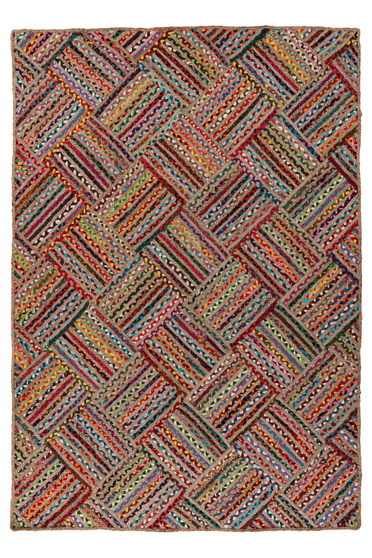 Flachwebteppich My Cancun 330 Multi 80x150 - Rot/Multicolor, Basics, Textil (80/150cm) - Obsession