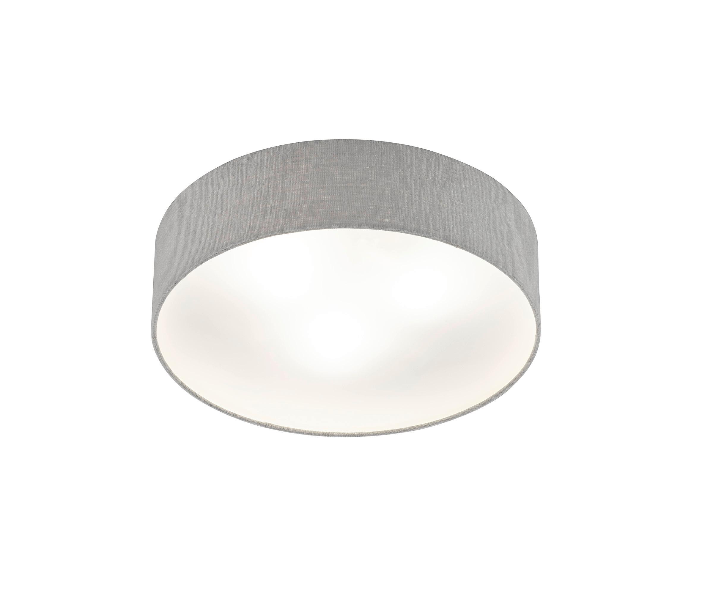 Deckenleuchte 21257 Maat - Hellgrau/Weiß, Basics, Textil/Metall (45/10cm) - Fischer & Honsel