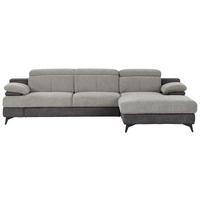 Ecksofa Titus Hellgrau/dunkelgrau - Dunkelgrau/Hellgrau, Design, Textil (291/80-98/178cm) - Livetastic
