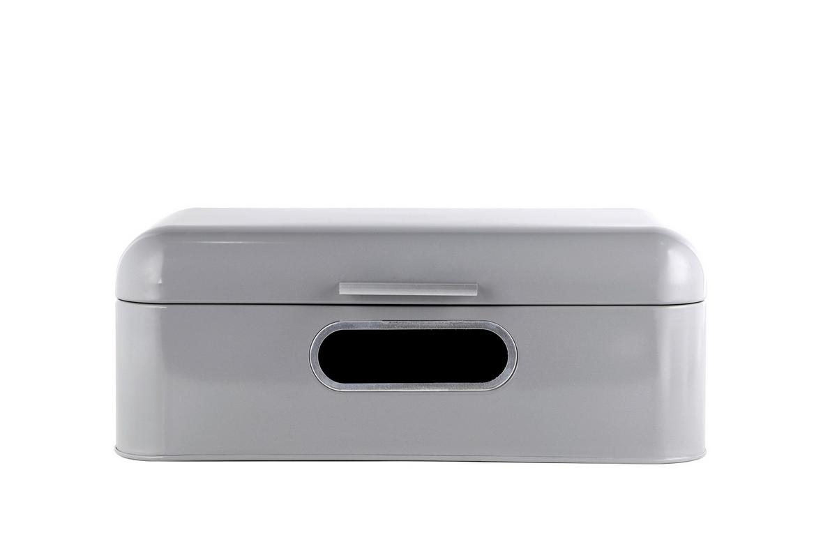 Brotkasten Gl-Bb-1018 - Grau, Basics, Metall (42/23/16,5cm) - Echtwerk