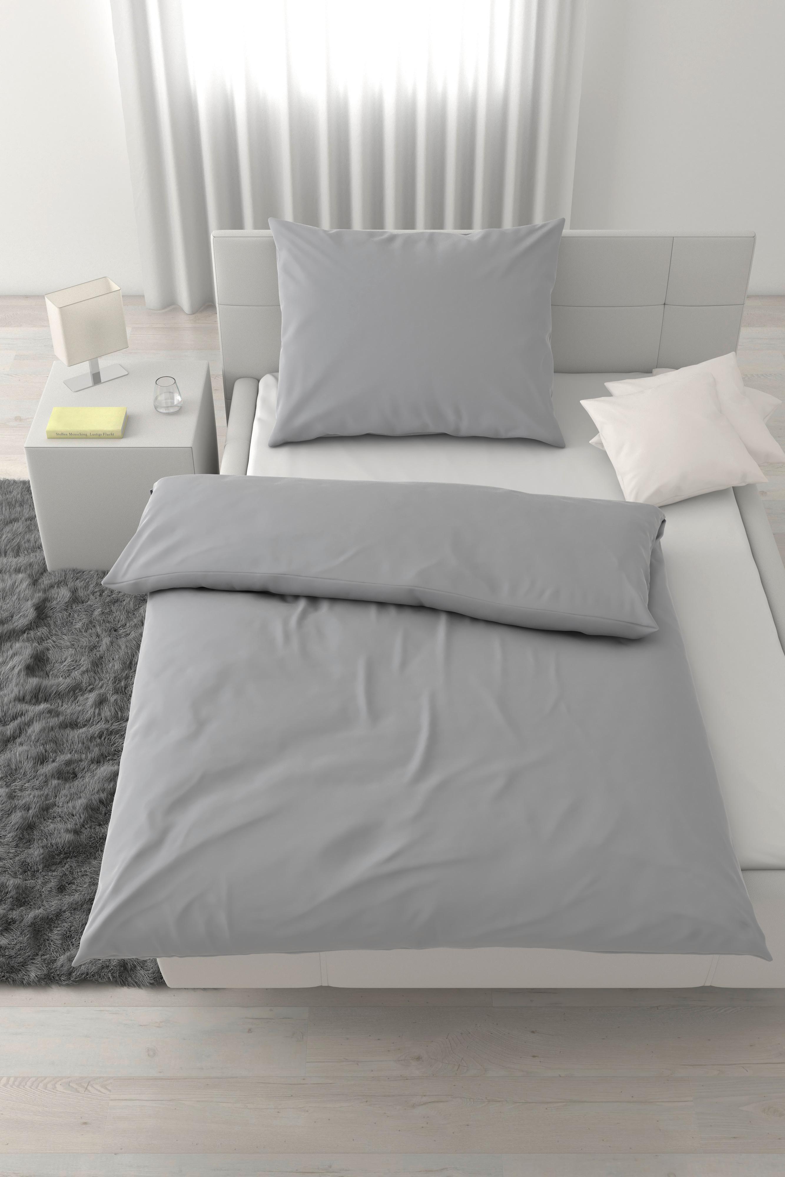 POVLEČENÍ XENIA UNI - barvy stříbra, Moderní, textil (140/200cm) - Premium Living