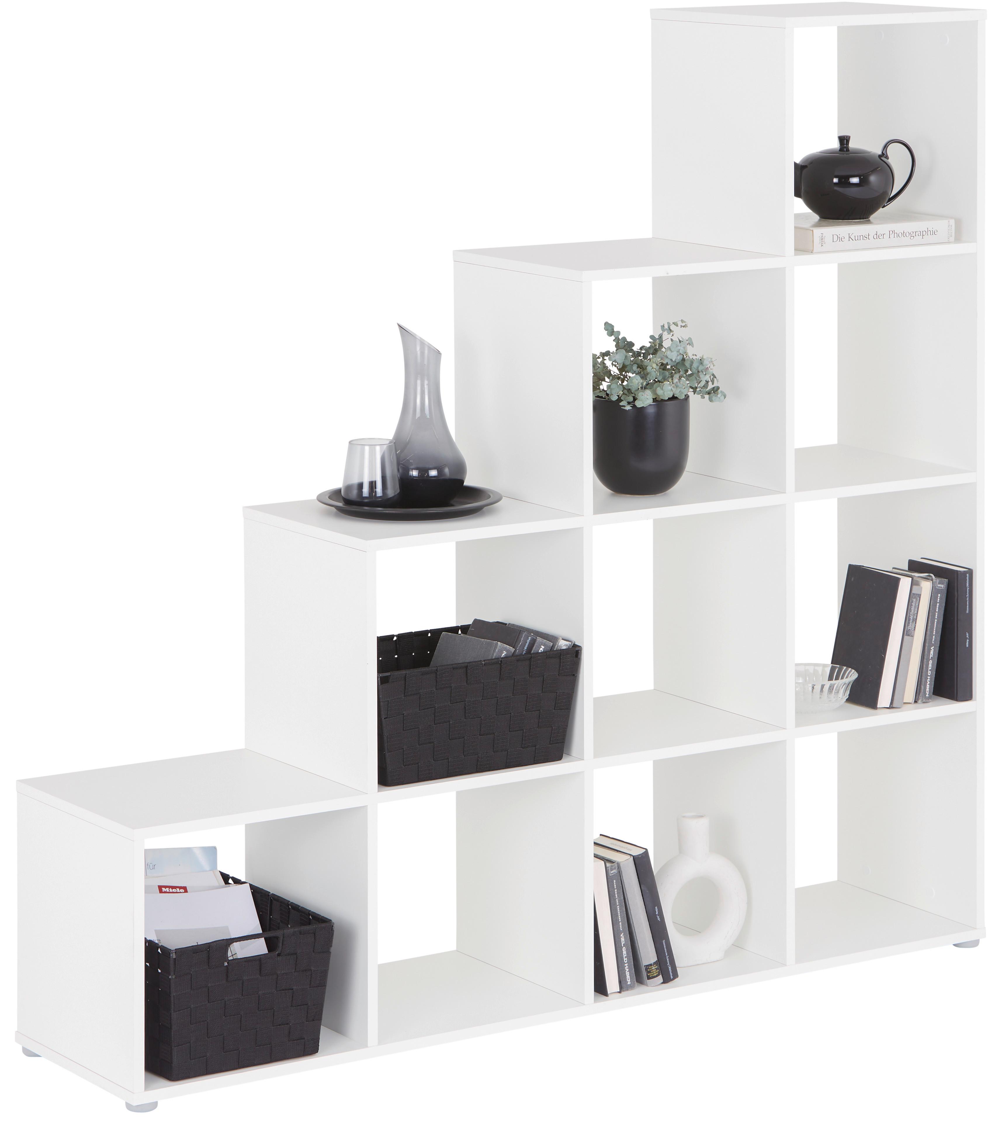 Raumteiler Pisa B: 149 cm Weiß - Weiß, MODERN, Holzwerkstoff (149/148/35cm)
