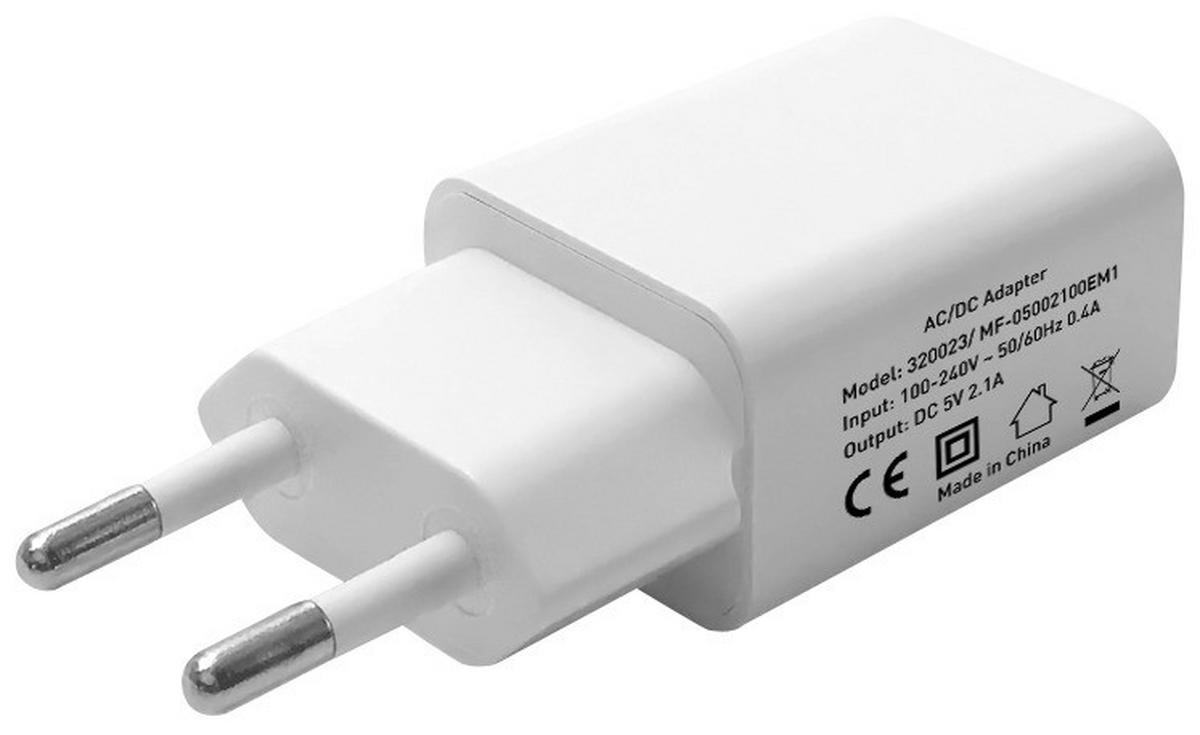 Usb-ladeadapter Usb 230 V Ladegerät - Weiß, Basics, Kunststoff (5/8/3cm)