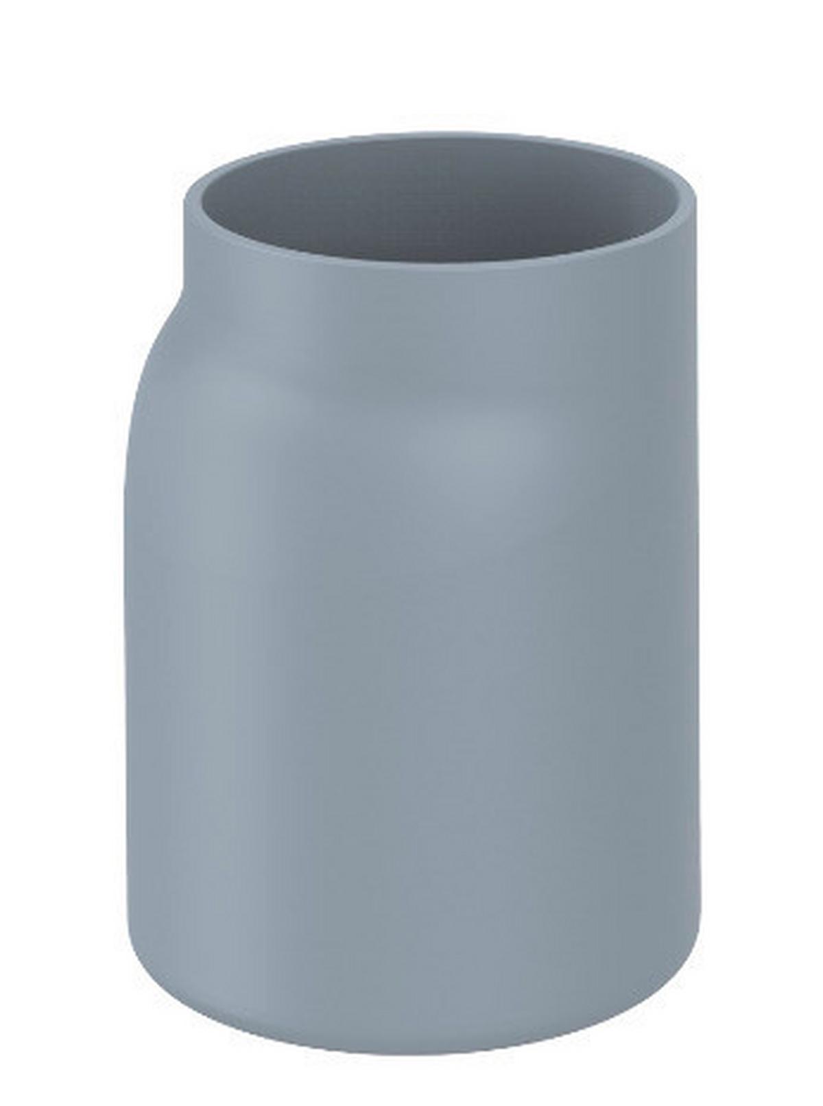POHÁR NA ZUBNÉ KEFKY Hug, 8/11/7,1cm, sivá - sivá, Modern, plast (8/11/7,1cm) - Premium Living