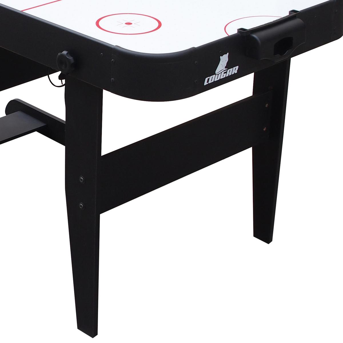 Tisch-Eishockey Icing L: 152 cm Schwarz Puck/Figuren - Schwarz, MODERN, Holz (152/73/79cm) - Ambia Garden