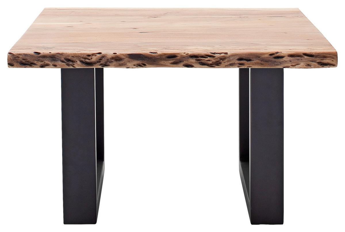 Couchtisch Holz Massiv Cartagena, Akazie/Anthrazit - Anthrazit/Akaziefarben, MODERN, Holz/Metall (75/45/75cm)