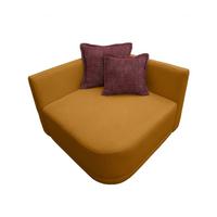 Sofa Zuri Senfgelb/rot, B:110cm - Rot/Senfgelb, Trend, Textil (110/75/115cm) - Livetastic