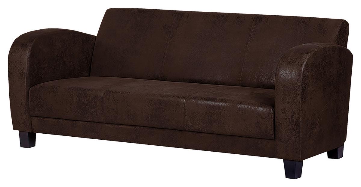 3-sitzer-sofa Antis Dunkelbraun B: 190 Cm - Dunkelbraun, Design, Textil (190/80/89cm) - Livetastic