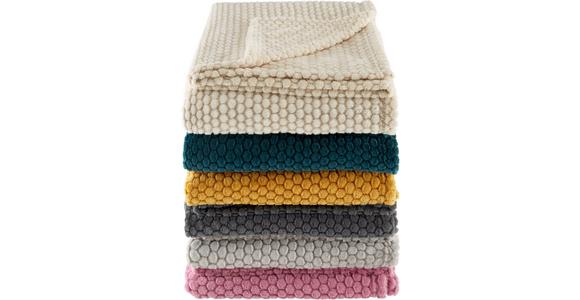 Kuscheldecke Belinda Beige 130x170 Cm - Beige, ROMANTIK / LANDHAUS, Textil (130/170cm) - James Wood
