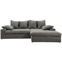 Ecksofa Avellino Grau S: 278/200 Cm - Schwarz/Grau, MODERN, Textil (278/200cm) - Livetastic