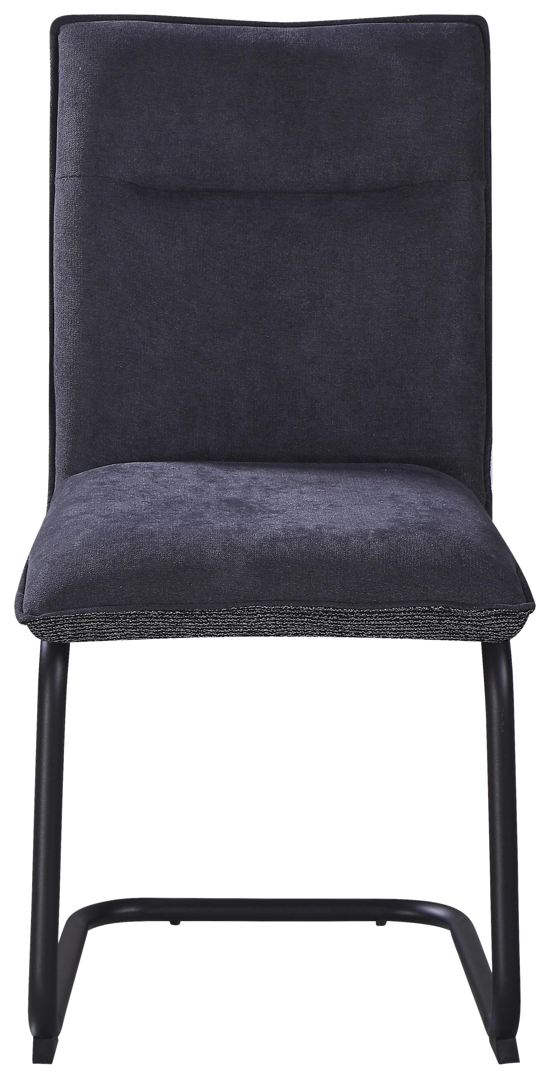 ŽIDLE NOVA - šedá/černá, Moderní, kov/textil (47/90/61cm) - Premium Living