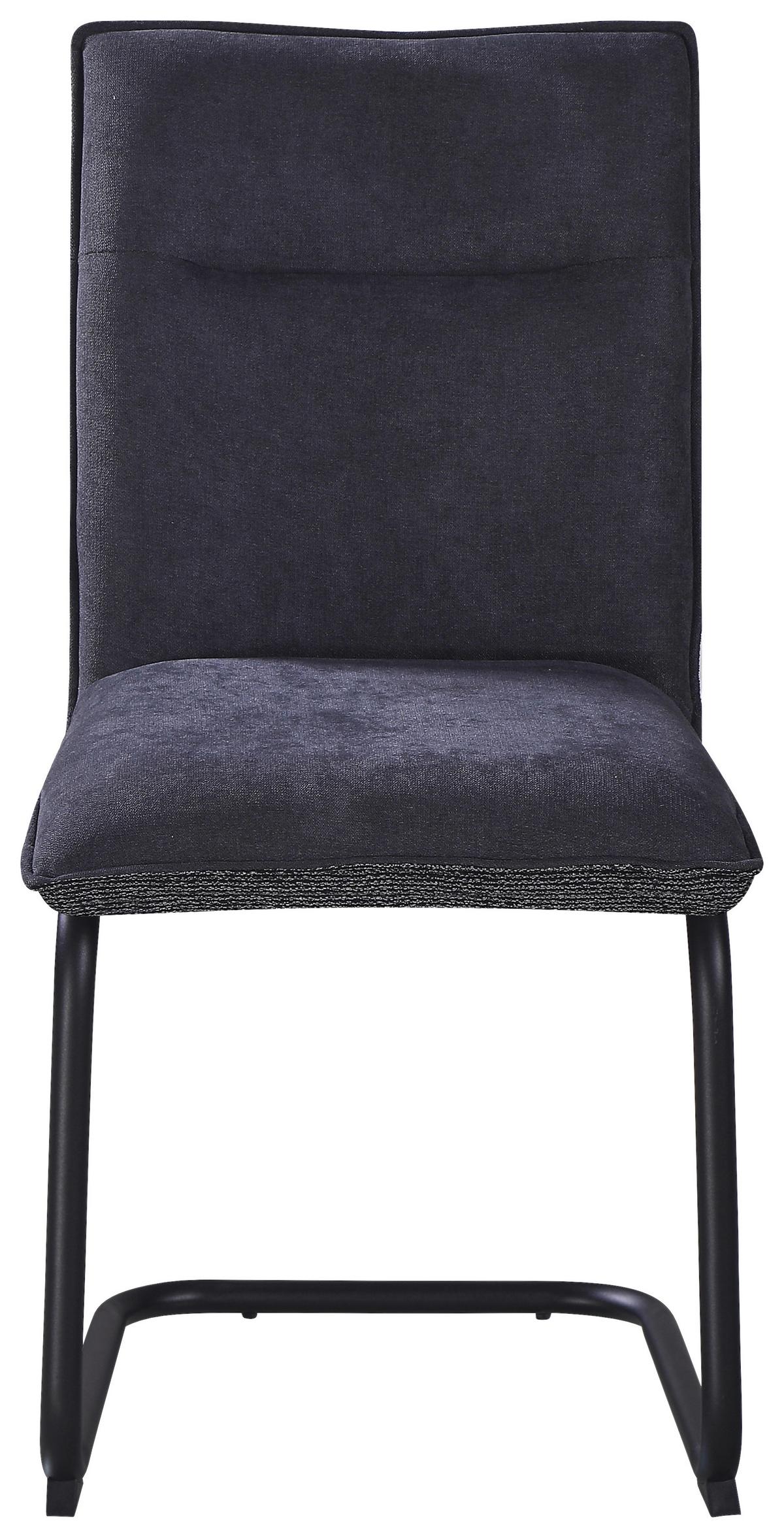 ŽIDLE NOVA - šedá/černá, Moderní, kov/textil (61/47/89cm) - Premium Living