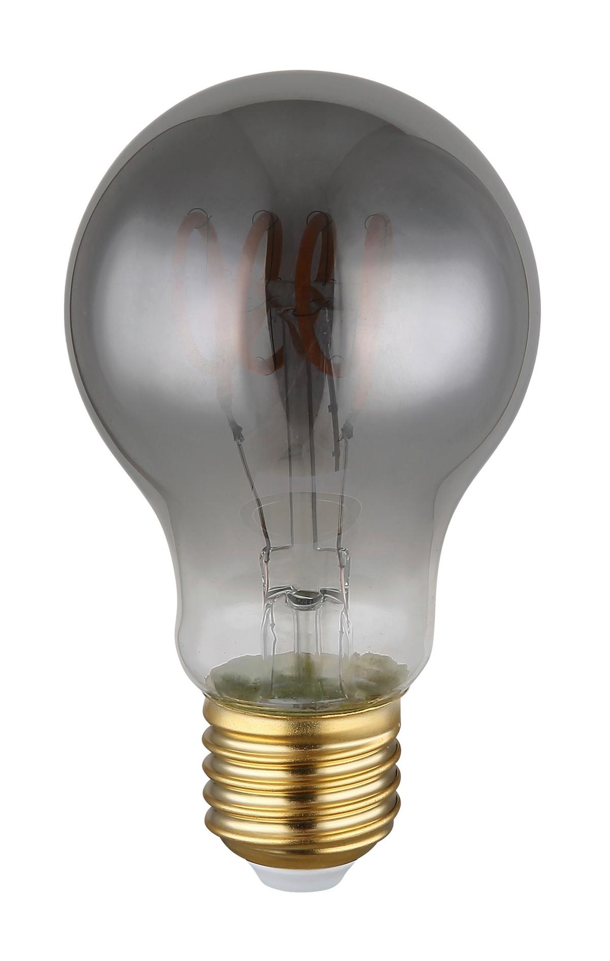 LED žárovka 4,5 Watt, E27 - barvy zlata, kov/sklo (6/10,6cm) - Globo