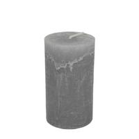 Válcová svíčka LIA - světle šedá, Moderní, textil/přírodní materiály (6,8/12cm) - Premium Living