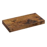 Wandregal Iron B: 40 cm Braun - Schwarz/Braun, Basics, Holzwerkstoff (40/3,8/20cm) - Boxxx