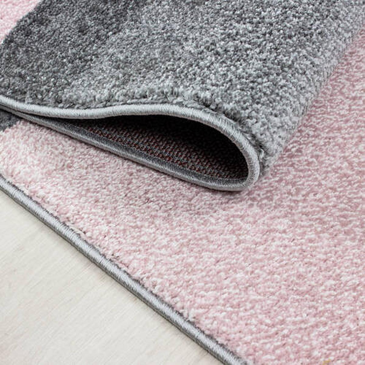 Webteppich Lucca - Pink, Trend, Textil (80/250cm) - Novel