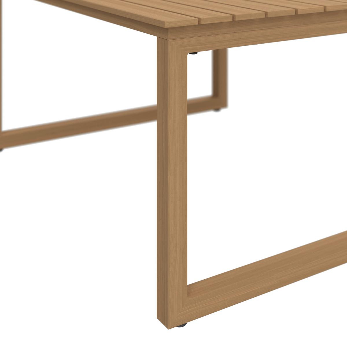 TERASOVÁ SEDACIA SÚPRAVA ELORA - farba akácie/prírodná farba, Modern, kov/textil (223/75/74cm) - Bessagi Garden