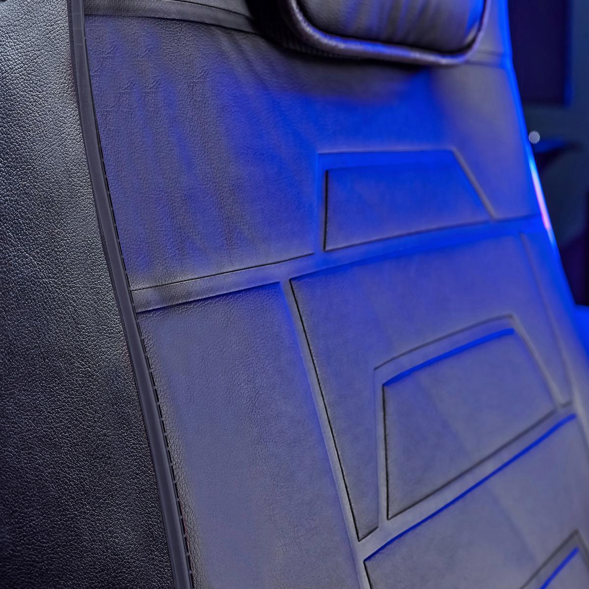 Gamingsessel Schwarz, L: 62 Cm - Schwarz, MODERN, Leder/Kunststoff (62cm) - X Rocker