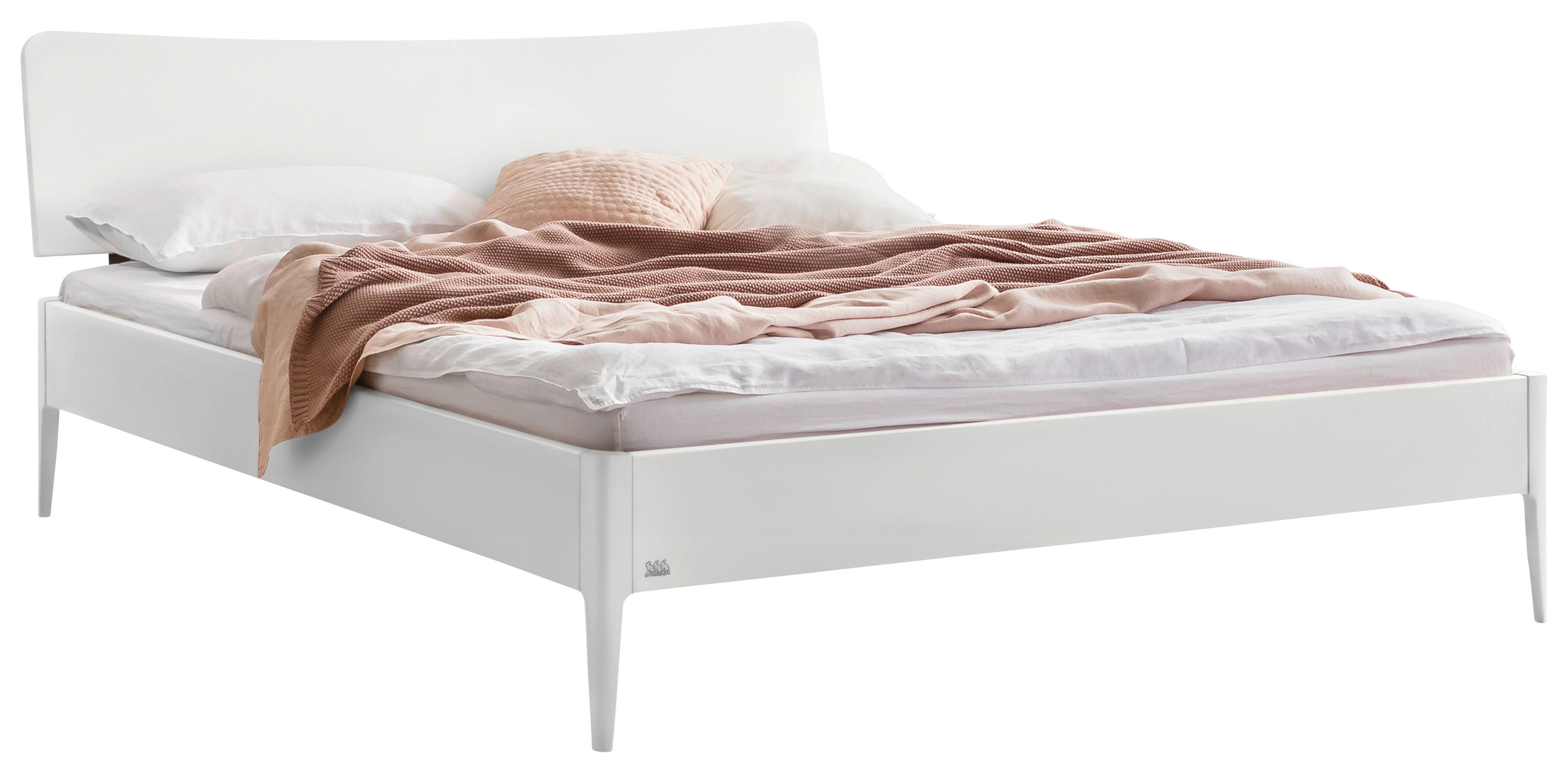 Bett Spezia, Weiß Lf: 140x200 Cm - Weiß, KONVENTIONELL, Holzwerkstoff (140/200cm) - Hasena