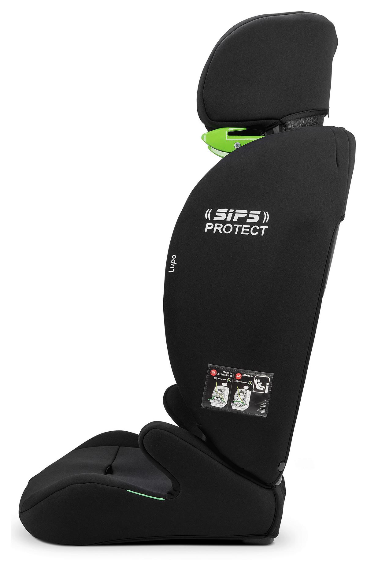 Kinderautositz Lupo I-Size - Schwarz, Basics, Kunststoff/Textil (44/62/48cm) - Osann