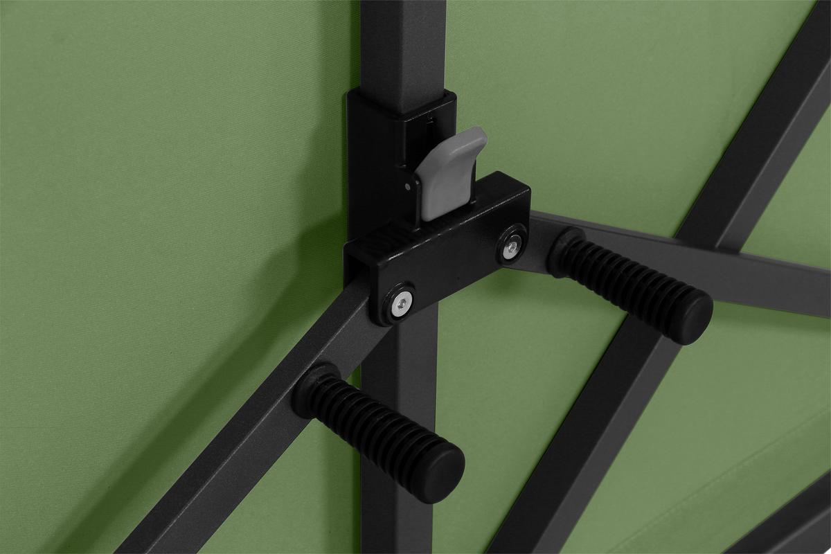 Sichtschutz Grün/Anthrazit Bh 280 X 150 cm - Anthrazit/Olivgrün, KONVENTIONELL, Textil/Metall (280/150cm) - Siena Garden